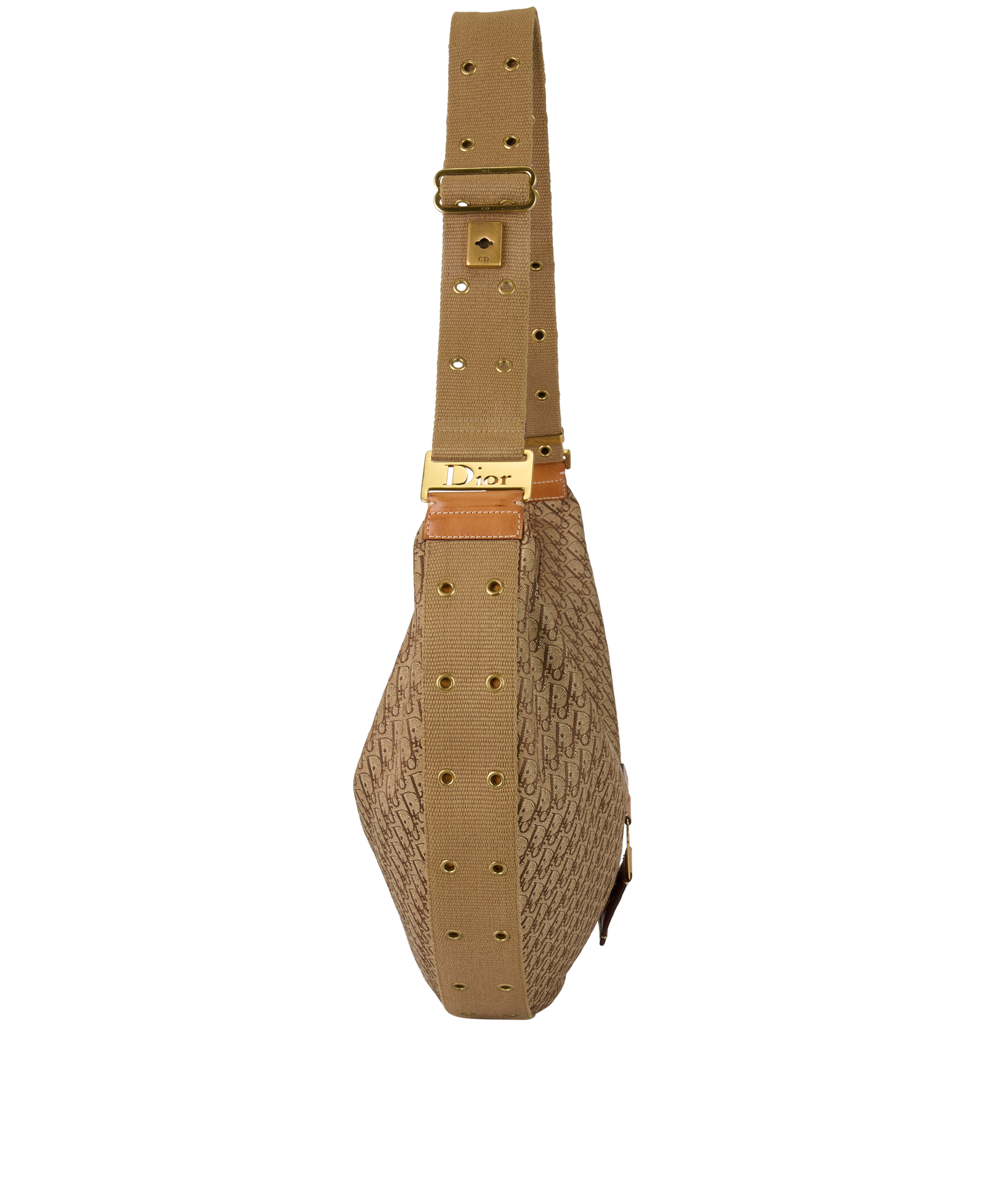 Street Chic Hobo, &pound;695, Handbags, Beige, Canvas, Side view